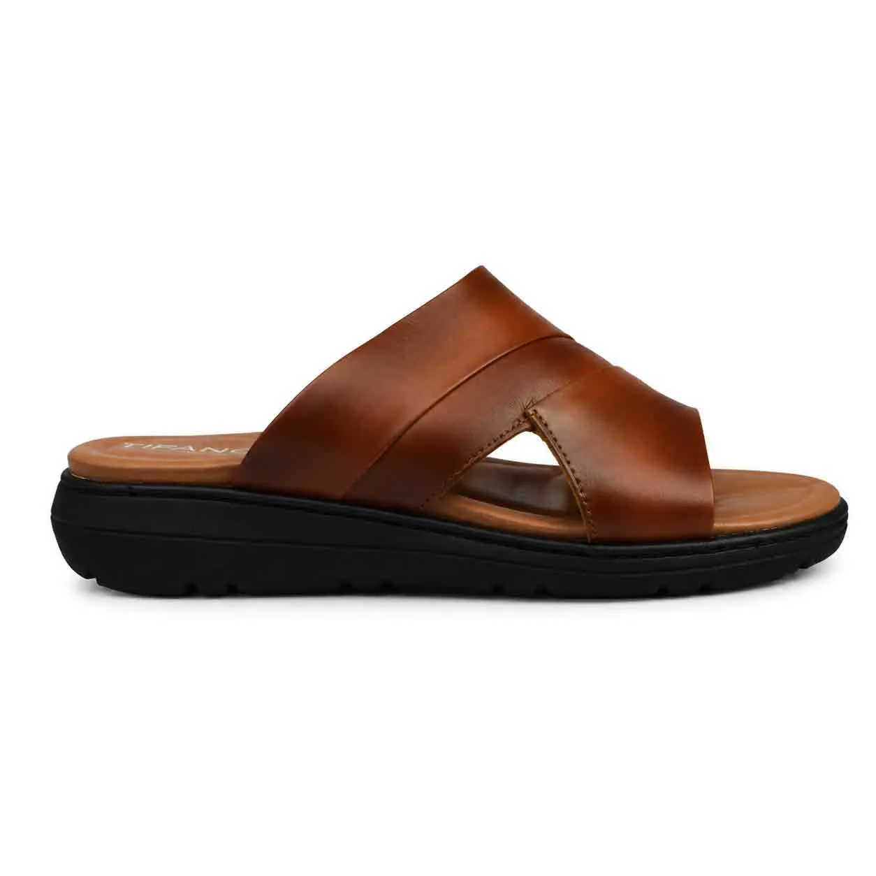 SANDAL HOMME R15 Tabac CUIR miniature